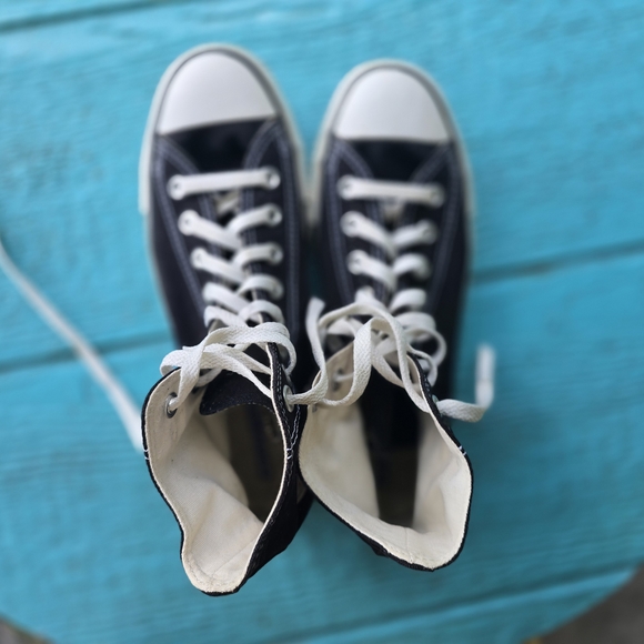 Converse Black and White Chuck Taylor Sneakers - Picture 3 of 4